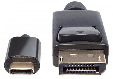 Manhattan 152464, 2 m, USB Type-C, DisplayPort, Uros, Uros, Suora