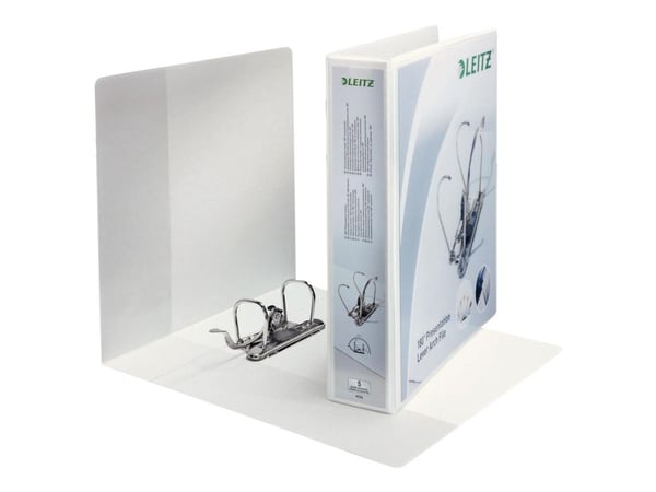 Leitz 180° - Presentationsspakvalvfil - ryggbredd: 65 mm - för A4 Maxi - kapacitet: 350 ark - vit