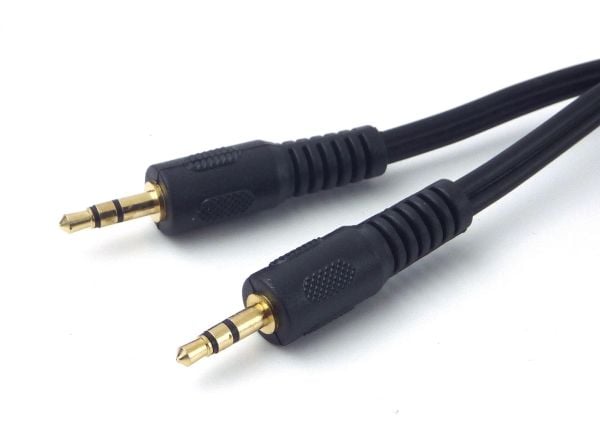 MicroConnect - Äänikaapeli - stereo mini-jack uros stereo mini-jack uros - 1 m - musta