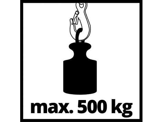 Einhell TC-EH 500, 500 kg, 11,5 m, 5,7 m, 5,7 m/min, 11,5 m/min, 1000 W