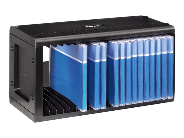 Hama CD-Rack 20, Black, 20 levyt, Musta, 312 mm, 135 mm, 60 mm, 474 g