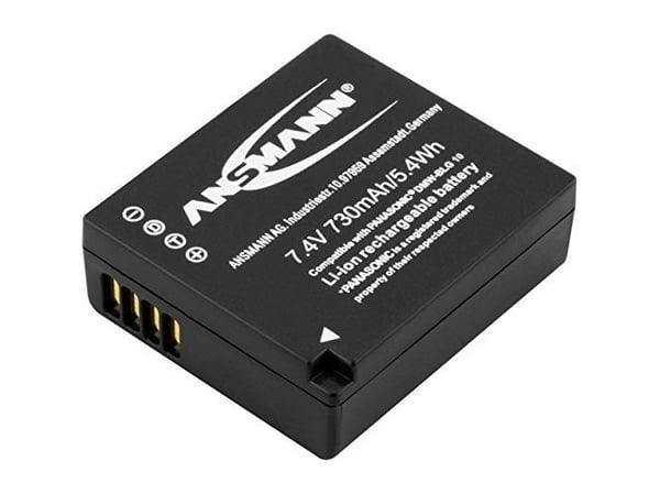 ANSMANN A-Pan - Batteri - Li-Ion - 730 mAh - för Panasonic Lumix DC-TZ93, TZ95, TZ96, ZS200, DMC-TZ82, LX100, ZS80; Lumix G DC-G100, GX9