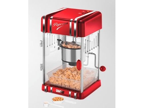 UNOLD 48535 Retro - Popkornmaker - 300 W - red metallic/transparent