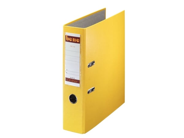 Bene 291400GE, A4, Sponplate, Kartong, Papir, Plast, Gult, 600 ark, 80 g/m², 8 cm