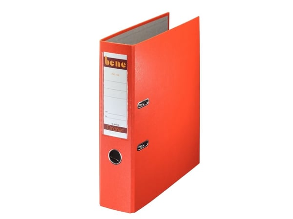 Bene 291400OR, A4, Sponplate, Kartong, Papir, Plast, Oransje, 600 ark, 80 g/m², 8 cm