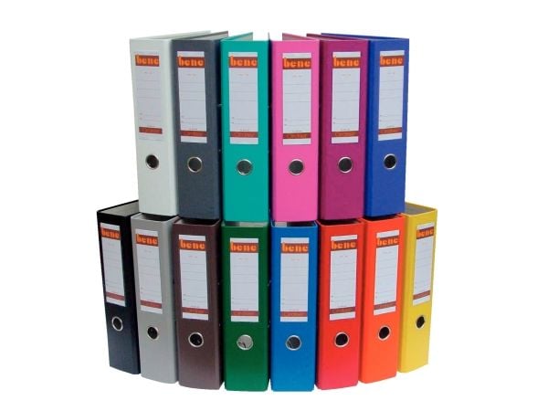 Bene 291400OR, A4, Sponplate, Kartong, Papir, Plast, Oransje, 600 ark, 80 g/m², 8 cm