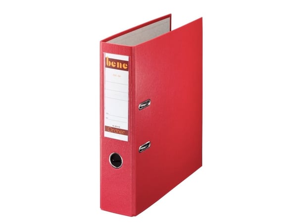 Bene 291400RT, A4, Sponplate, Kartong, Papir, Plast, Rød, 600 ark, 80 g/m², 8 cm