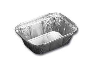 Alubakke 250 ml 122x96x34 mm,10 pk x 100 stk/krt