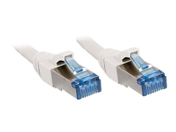 Lindy - Koblingskabel - RJ-45 (hann) til RJ-45 (hann) - 15 m - SFTP, PiMF - CAT 6a - halogenfri, uten hindringer - hvit