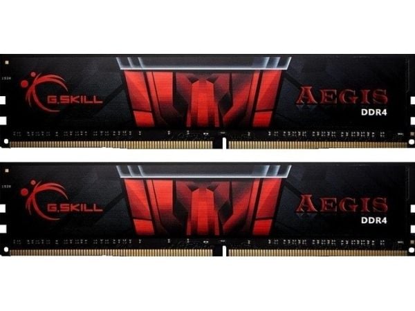 G.Skill AEGIS - DDR4 - sett - 16 GB: 2 x 8 GB - DIMM 288-pin - 2666 MHz / PC4-21300 - CL19 - 1.2 V - ikke-bufret - ikke-ECC