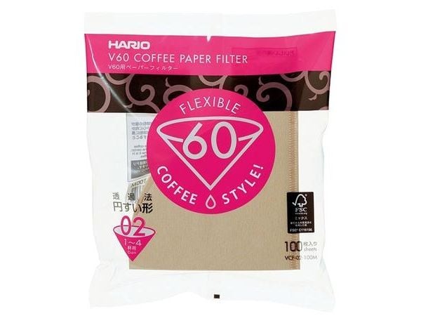 Hario-filter Misarashi V60-2, 100 stk