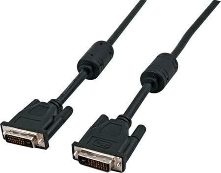 Equip 118933, 3 m, DVI-D, DVI-D, Hankjønn, Hankjønn, Sort
