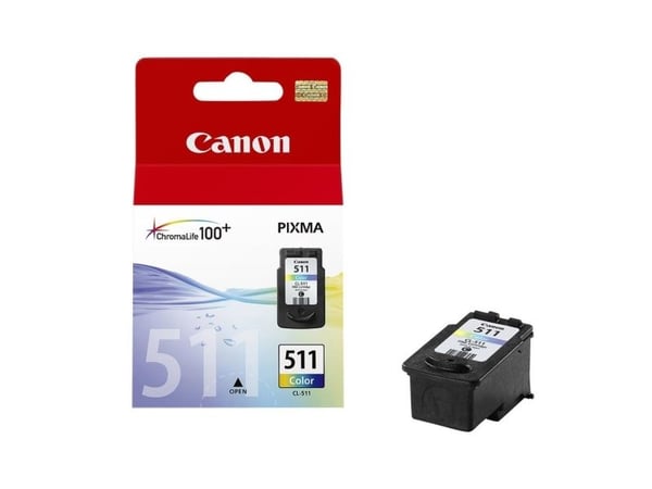 Canon CL-511 Colour, Syaani, Magenta, Keltainen, Väriainepohjainen muste, 1 kpl