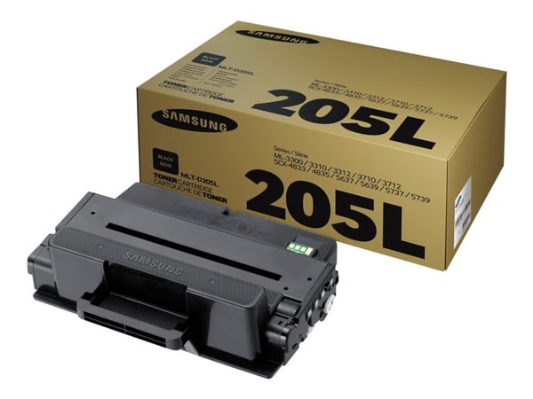Samsung MLT-D205L -värikasetti, riittoisa musta, Musta, 1 kpl