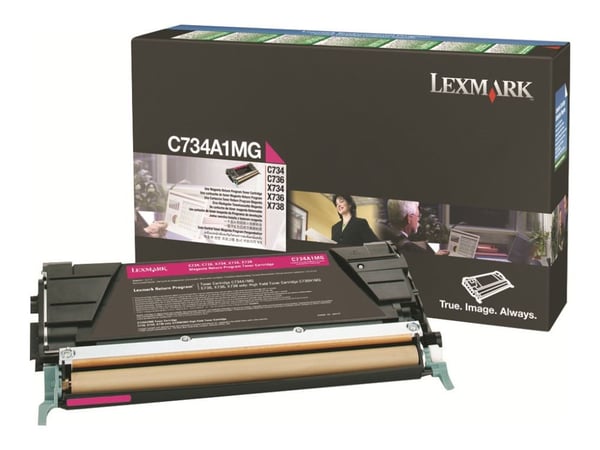 Lexmark C734A1MG, 6000 sivua, Magenta, 1 kpl