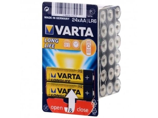 Varta Longlife - Batteri 24 x AA / LR6 - alkalisk mangan - 2750 mAh