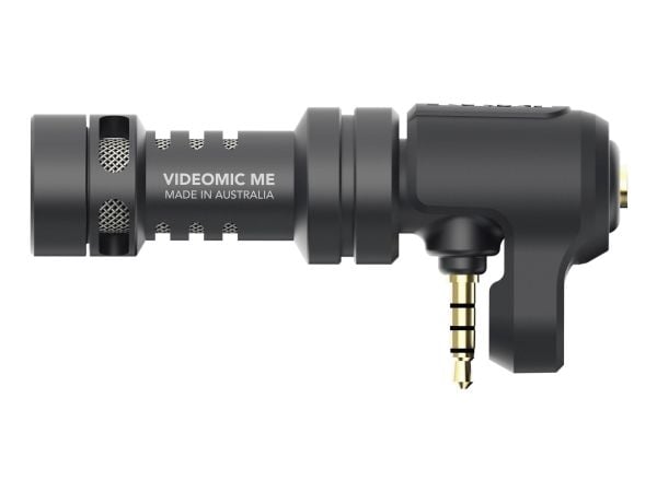 Rode VideoMic Me, Smartphone microphone, -33 dB, 100 - 20000 Hz, Kardioid, Kabel, 3.5 mm (1/8") (Vindpels medfølger)