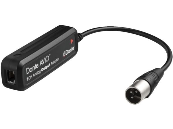 Monacor ADP-DAO-0X1, RJ-45, Hunkjønn, XLR (3-pin), Hankjønn, Sort