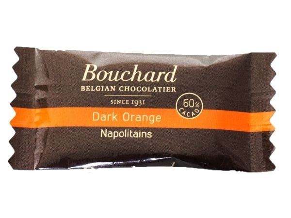 Chokolade Mørk Bouchard med Orange smag 5 gr 200 stk,200 stk/krt 200 stk/rt