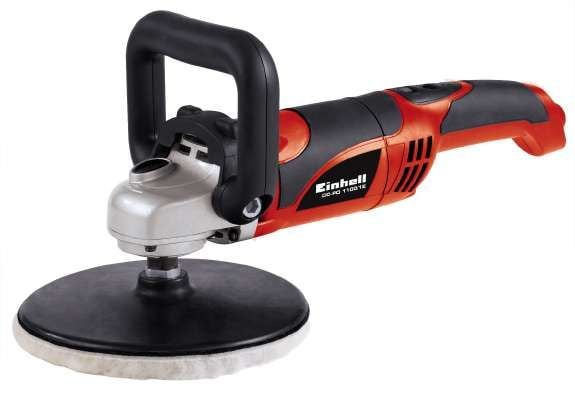 Einhell CC-PO 1100/1E, Roterende poleringsmaskin, 3500 RPM, 1100 W, Sort, Grå, Rød, 2,5 kg, AC