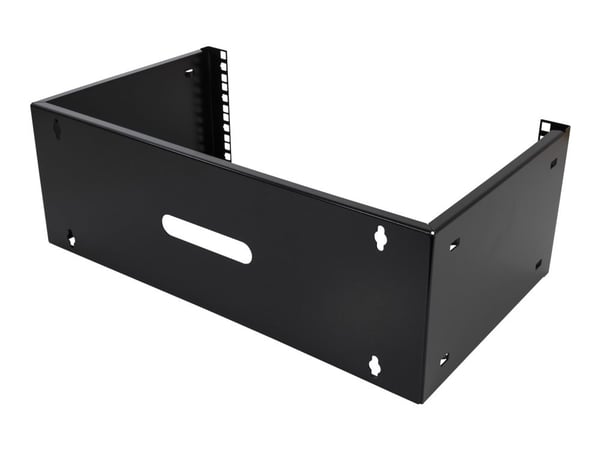 TOTEN 19-WMB4 - Monteringsbrakett - veggmonterbar - RAL 9004 - 4U - 19"