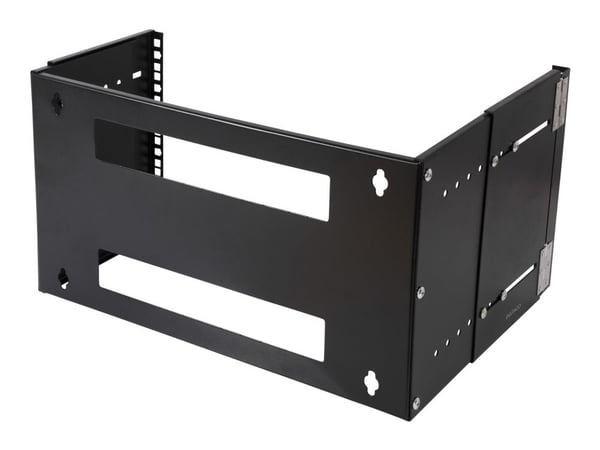 DELTACO 19-DTSR0206 - Rack-brakett - veggmonterbar - svart - 6U - 19"