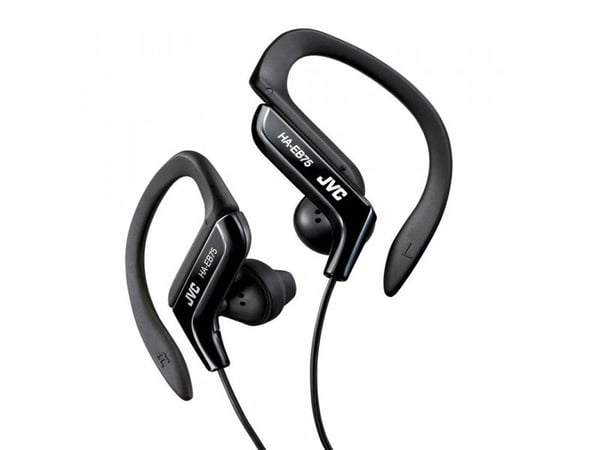 JVC HA-EB75 - Ørepropper - i øret - over-øret-montering - kablet - 3,5 mm jakk - svart