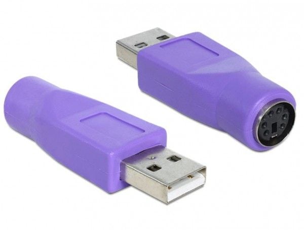 Delock - Tastatur- / musadapter - PS/2 (hunn) til USB (hann)