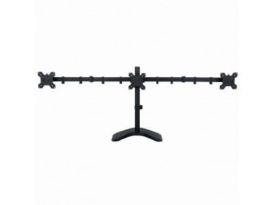 ART L-22N - Stativ - for 3 LCD-skjermer - metall - svart - skjermstørrelse: 13"-27" - skrivebord