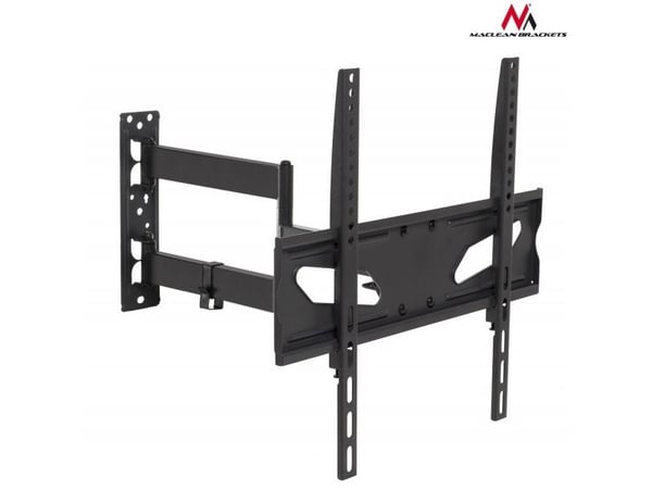 Maclean MC-711 - Konsol - stål - pulverlackerad svart - skärmstorlek: 32"-55" - väggmonterbar