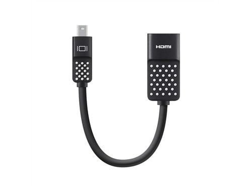 Belkin Mini DisplayPort to HDMI Adapter, 4k - Videokort - Mini DisplayPort hane till HDMI hona - 12.7 cm - stöd för 4K