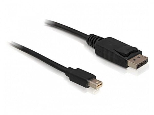 Delock - DisplayPort-kabel - Mini DisplayPort (hann) til DisplayPort (hann) - 1 m