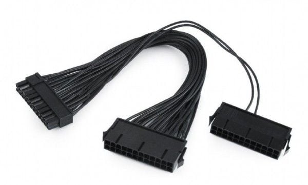 Cablexpert - Strømforlengelseskabel - 24-pin hovedutgangsstrøm (hann) til 24-pins ATX, 24 pin ATX (2 wires) (hunn) - 30 cm