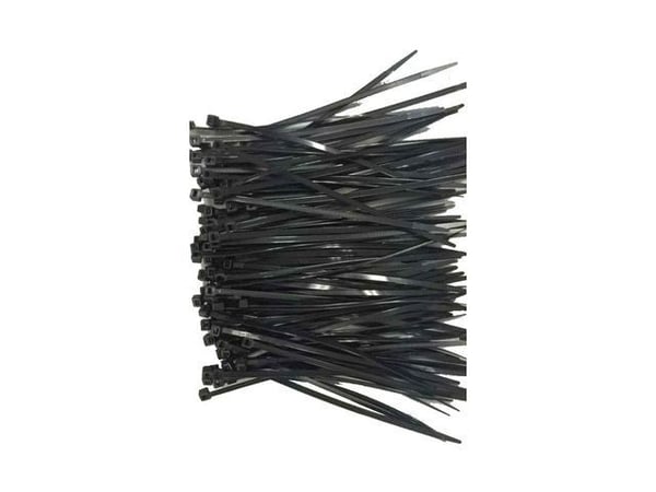 Gembird NYTFR-250X3.6 - Nippusiteet - 26 cm - musta (100 kpl pakkaus)