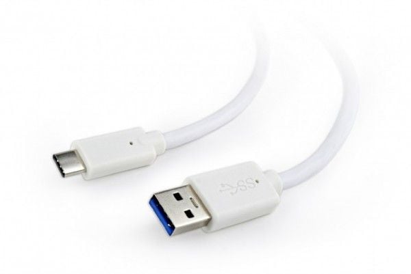 Cablexpert CCP-USB3-AMCM-W-10, 3 m, USB A, USB C, USB 3.2 Gen 1 (3.1 Gen 1), 600 Mbit/s, Valkoinen