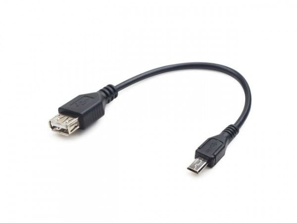 Cablexpert A-OTG-AFBM-03 - USB-kabel - Micro-USB type B (hann) til USB (hunn) - USB OTG - 15 cm
