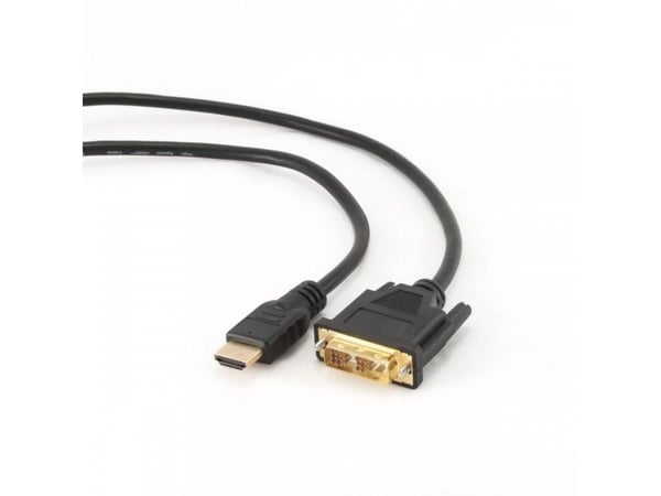 Hantol - Adapterkabel - enkeltlenke - HDMI hann til DVI-D hann - 5 m - dobbeltisolert - svart