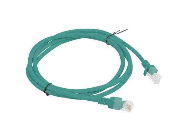 Lanberg - Koblingskabel - RJ-45 (hann) til RJ-45 (hann) - UTP - CAT 6 - formstøpt, uten hindringer, flertrådet - grønn, RAL 6024
