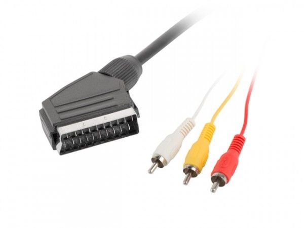 Lanberg - Video/audiokaapeli - SCART han til RCA x 2 han