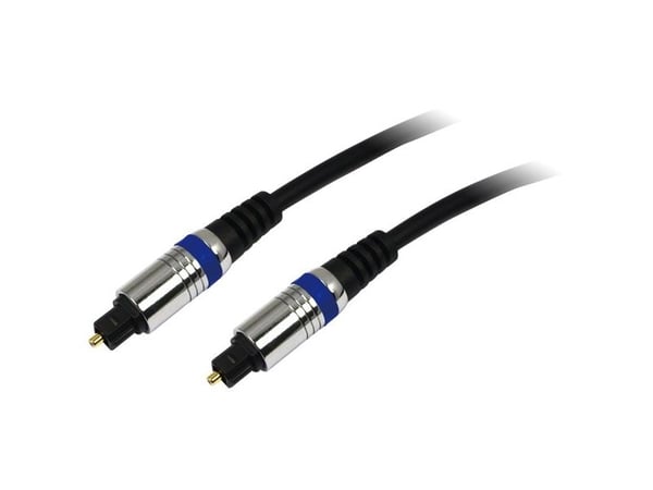 LogiLink Toslink 1.5m, TOSLINK, Hankjønn, TOSLINK, Hankjønn, 1,5 m, Sort
