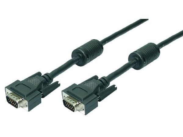LogiLink 20m VGA M/M, 20 m, VGA (D-Sub), VGA (D-Sub), Sort, Hankjønn/hankjønn, RoHS