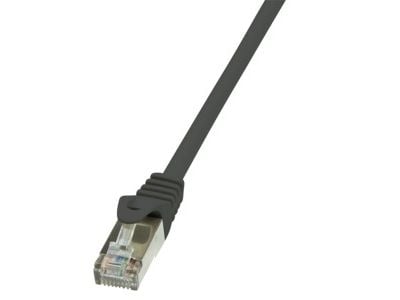 LogiLink EconLine - Liitäntäkaapeli - RJ-45 (uros) - RJ-45 (uros) - 3 m - taitettu suojaamaton kierretty parikaapeli (F/UTP) - CAT 6 - musta - musta