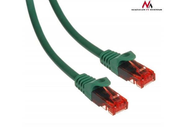 Maclean MCTV-300 G, 0,5 m, Cat6, U/UTP (UTP), RJ-45, RJ-45, Grønn