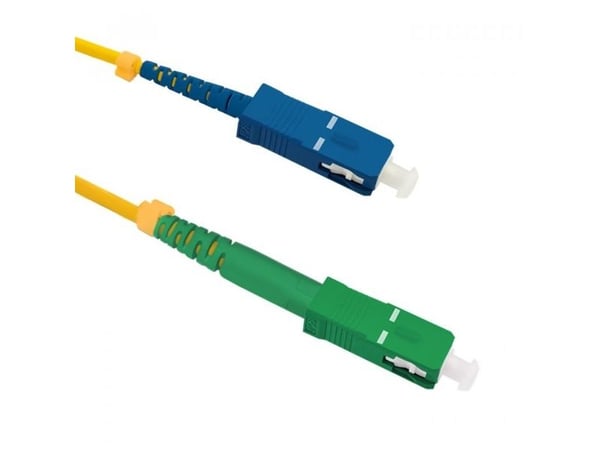 Qoltec Simplex - Koblingskabel - SC/APC-enkeltmodus (hann) til SC/UPC-enkeltmodus (hann) - 0.5 m - fiberoptisk - simpleks - 9 / 125 micron - G.652D...