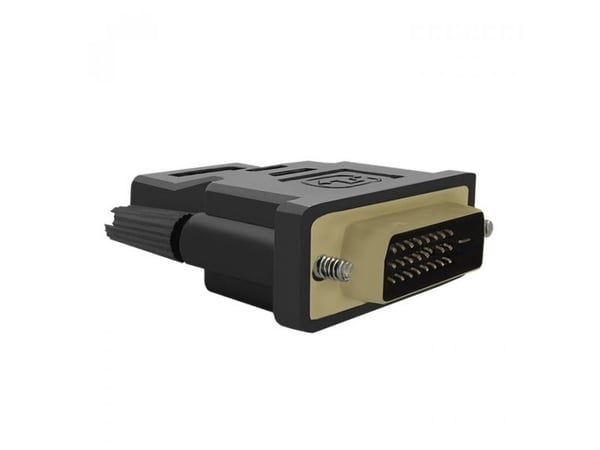 Qoltec 50514, HDMI, DVI, naaras, uros, musta, monipussi