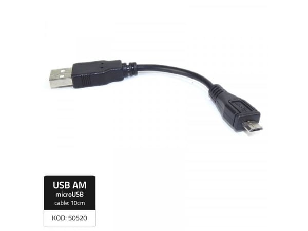 Qoltec - USB-adapter - mikro-USB typ B (hane) till USB (hane) - 10 cm