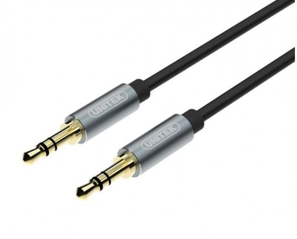 Unitek - Lydkabel - mini-phone stereo 3.5 mm hann til mini-phone stereo 3.5 mm hann - 1.5 m - rullet sammen