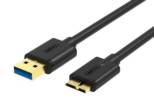 Unitek Y-C463GBK - USB-kabel - USB-type A (hann) til Micro-USB Type B (hann) - USB 3.0 - 2 m - svart