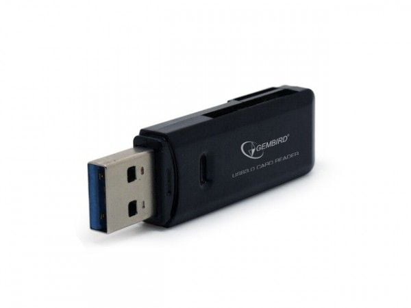 Gembird UHB-CR3-01 - Kortleser (microSD, SD, microSDHC, microSDXC, MMC, RS-MMC, SDHC, SDXC, TransFlash) - USB 3.0