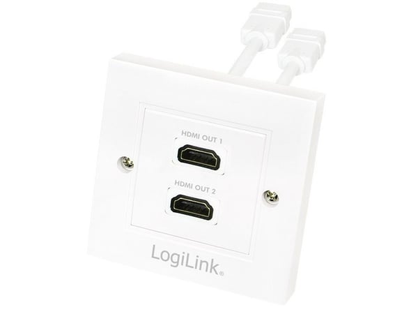 LogiLink AH0015, HDMI Type A (Standard), HDMI Type A (Standard), Hvit